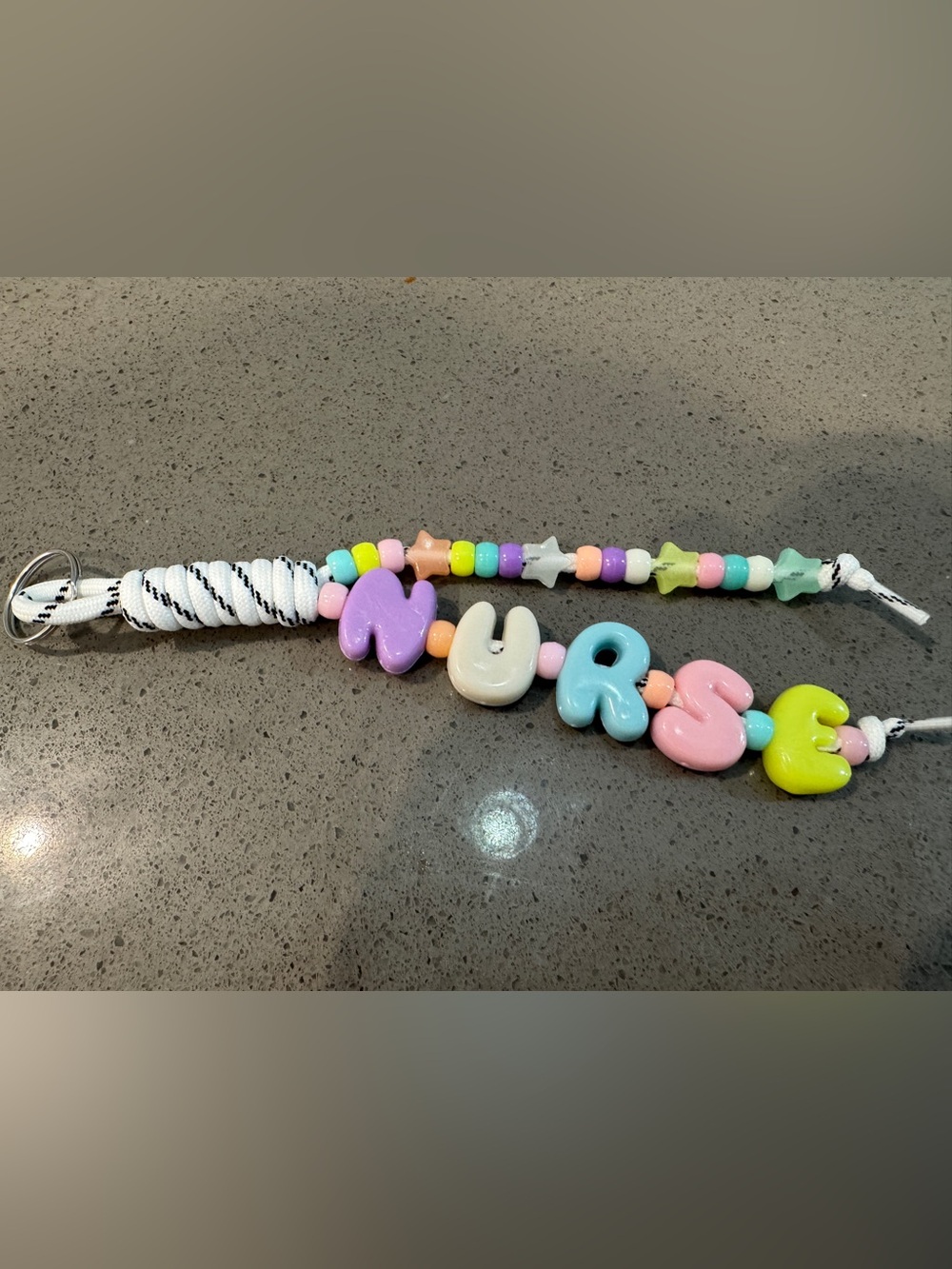 Personalized Pastel Bead Name Necklace for Kids - Multicolor